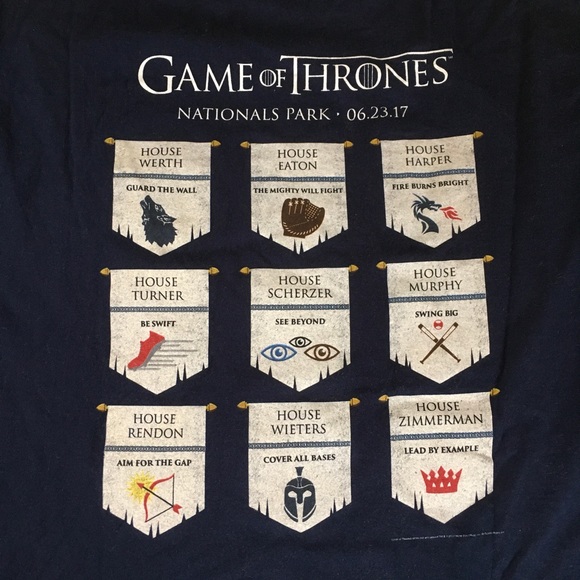 Washington Nationals Game of Thrones T-shirt Men L - Picture 4 of 4